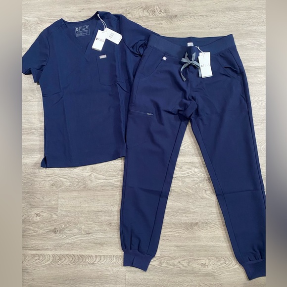 Figs Zamora Joggers Caterina Scrub Set Navy Blue Small cons - Picture 2 of 9